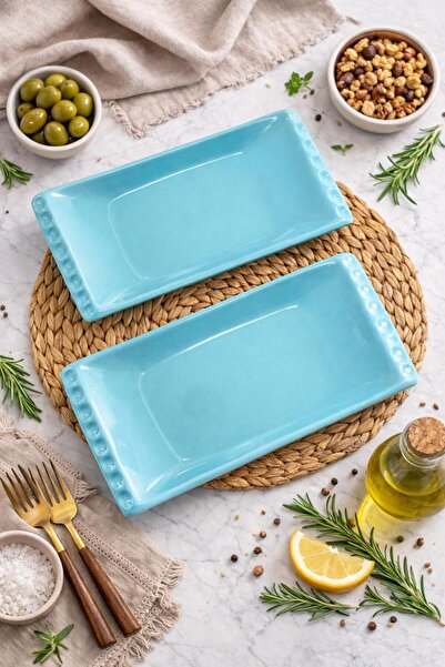 Keramika Kayak Plate Turquoise 24 cm