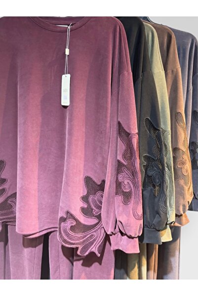 HM Boutiqueis Dantel Detaylı Takım-Siyah