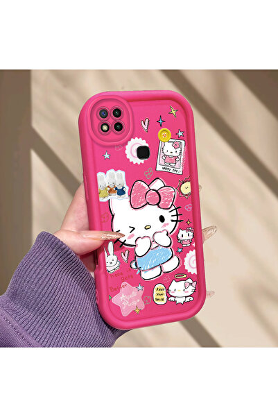 PATTERNOVA Redmi 9C/10A Hello Kitty Kılıf, Silikon, Darbeye Dayanıklı, Şirin ...