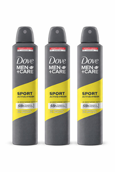Dove Men+Care Sport Active Fresh Erkek Deodorant Sprey 250 ml – 48 Saat Ter K...