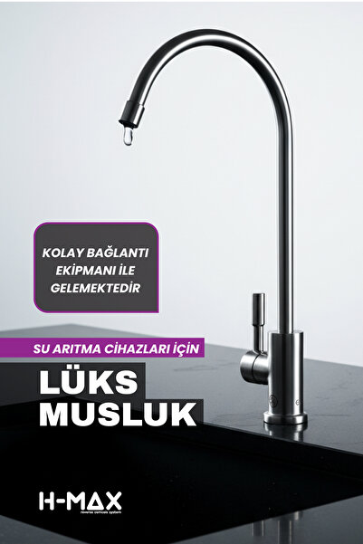 H-MAX Tezgah Üstü Su Arıtma Cihazları İçin Lüks Musluk