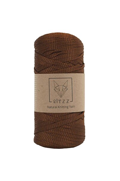 Ritzz Polyester Ribbon Rope Red Brown