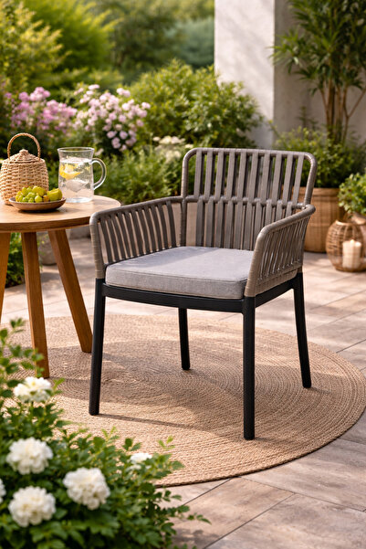 N.zone A stylish outdoor chair with a modern design, comfortable Cushion , an...