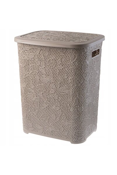 KADAX Laundry Basket 55L Large Plastic Container With Lid Freestanding