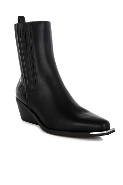 london Rag Women's High Ankle Chelsea Boots in Black