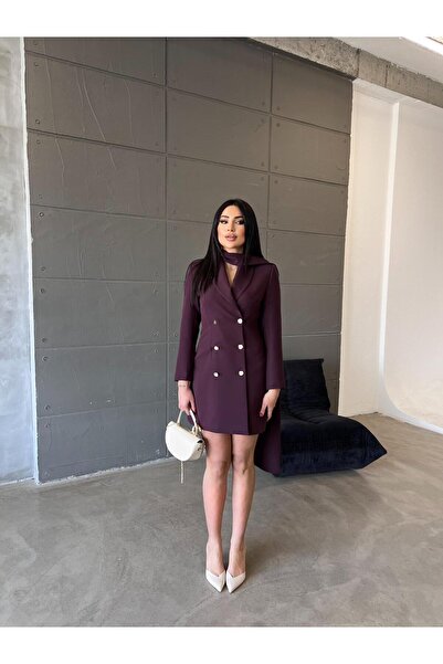 Göker Life Şallı Premium Ceket Elbise