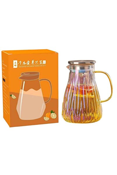 OEM Lemonade Carafe Glass with Metal Lid 1600 ml