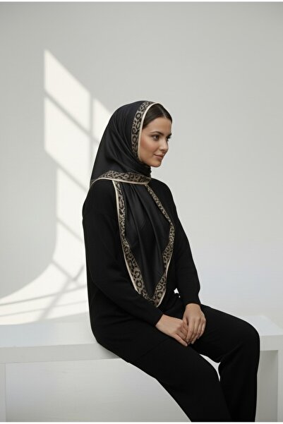 Onur وشاح - متجر أزياء جديد من القماش الناعم ذو اللون الفهد المتوسط ​​والمسطح...