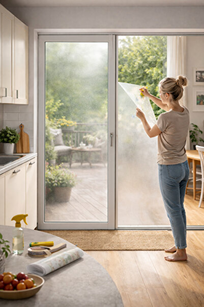 cyatelier Buzlu cam filmi, Cam Kaplama Folyo, Cam Sticker, Pencere Kapı Ofis ...