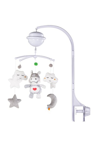 Chipolino Carusel muzical pentru pătuț cu proiector Hipopotam