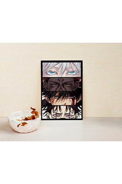 aknhediyelik Gojo İtadori Megumi Choso Jujutsu Kaisen Anime Tasarım Metal Pos...