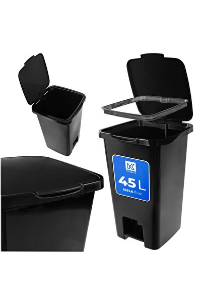 KADAX Garbage Bin 45L Waste Container For Waste Separation Trash Can With Pedal