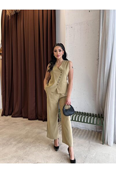 Göker Life Buttoned Vest Set Tak