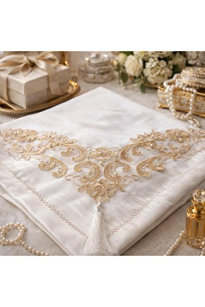 Çeyiz Bahçesi ipek saçan bohça cappuçino