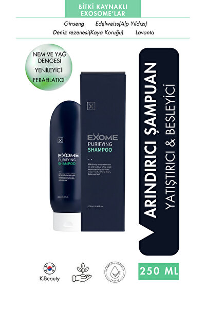 Exome Purifying Shampoo 250 ml | Bitkisel Eksozomlu Arındırıcı Şampuan Saç De...