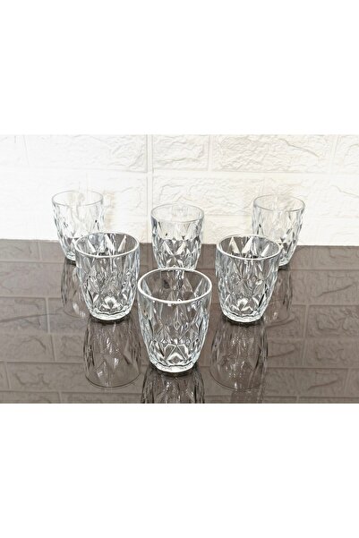 atabey home 6 Pieces Crystalized Model Plaza Soft Drink & Water Cup - Silver ...