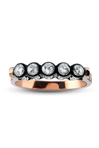 Harem Altın 0.38 Ct Elmas Beştaş Yüzük EY10