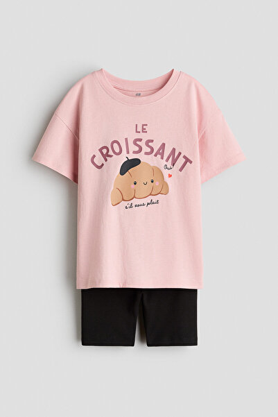 H&M 2 Parçalı Pamuklu Jarse Set