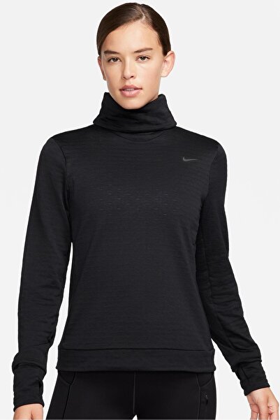 Nike Γυναικείο φούτερ για τρέξιμο Swift Element Therma Fit με τσέπες και ψηλό...