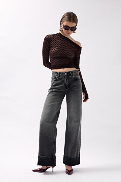 Wear Up    High Waist Jean with Folded Legs