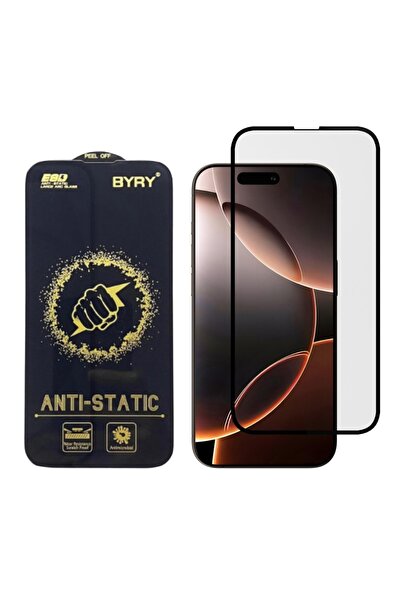 Apple Glass Film iPhone 16 Pro Max, Anti-Static BYRY, Full Coverage