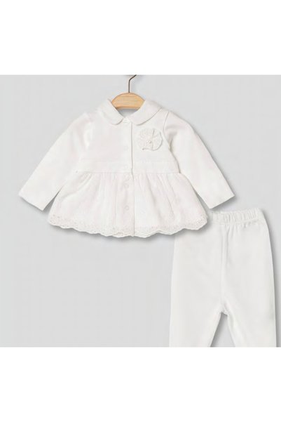 Pugi Baby Hospital Discharge Set Blanket , Including Hat, Gloves, Cotton Baby Set, Embroidered 4-Piece Newborn Set