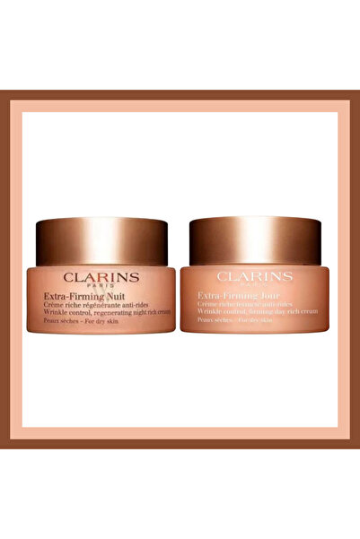 Clarins Extra Firming Day Cream Dry skin 50ml Night Cream Dry skin 50ml Set