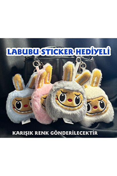 Plankton Tasarım Labubu Charm Keychain Bag Accessory Plush (1 Pc)
