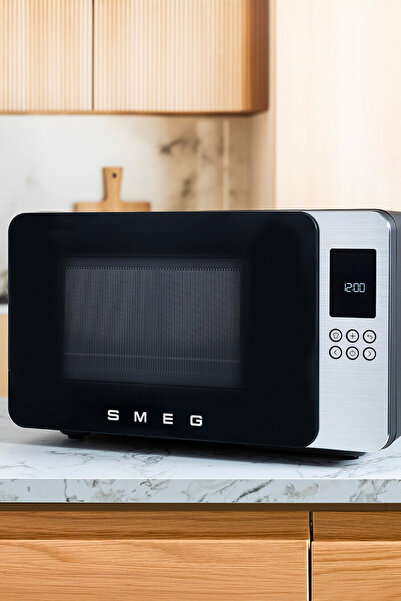 SMEG 4 in 1 Mikrodalga Fırın Mat Siyah 29Lt