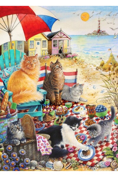 Alipson Παζλ 500 κομμάτια - IVORY CATS: Καλοκαιρινό Πικνίκ (Alipson-Puzzle-F-...