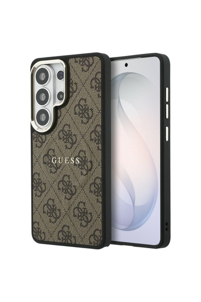 Guess Case for Samsung Galaxy S26 Ultra, 4G Embossed Ring MagSafe, Brown