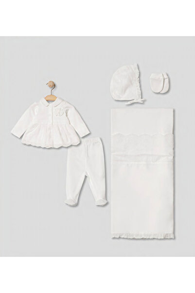 Pugi Baby Hospital Discharge Set Blanket , Including Hat, Gloves, Cotton Baby...