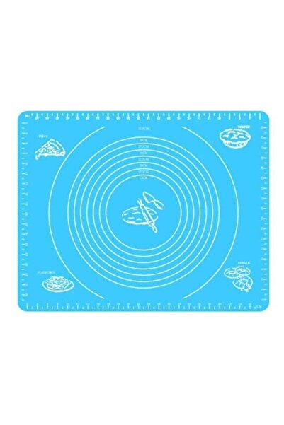 SUJİ حصيرة خبز سيليكون أزرق/أبيض 50×40 سم