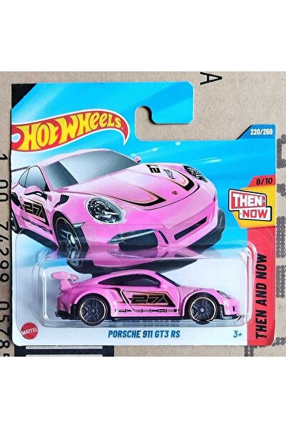HOT WHEELS Model rar Porsche 911 GT 3 roz, turnat la scară