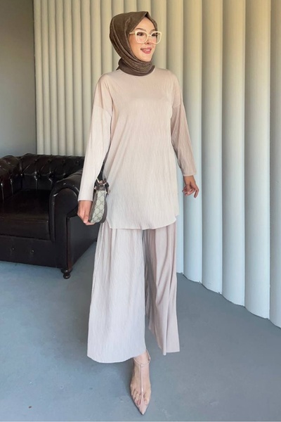 Bestenur Piliseli Double Set 1692 - Stone