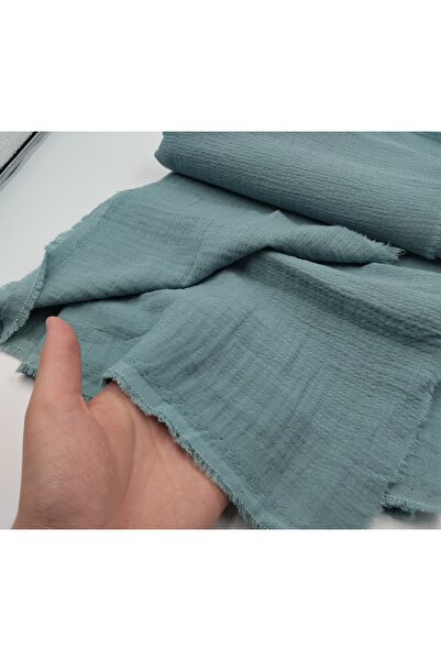 ELNA KUMAŞ Çift Katlı Gazlı Pamuk Muslin Kumaş – Yumuşak, Nefes Alan İki Kat ...