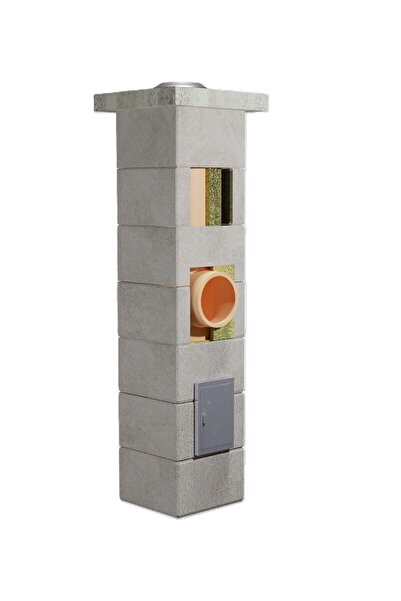 KaminHORN Coș de fum profesional – PracticHorn – H=9m, diametru int 180 mm, d...