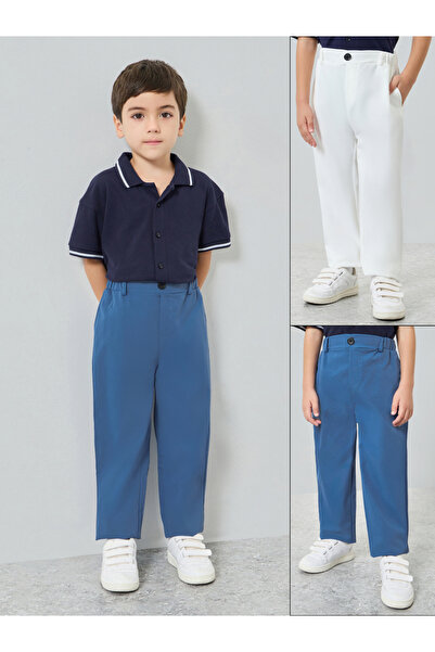 Styli Pack of 2 - Boys Solid Trousers