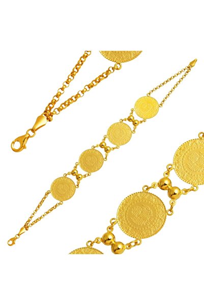 Harem Altın 4 Çeyrekli Doc Zincir Çeyrek Bileklik BIL70