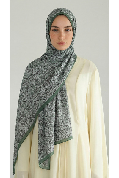 Karaca PERA Sa deznom PAMUK ŠAL - ZELENA
