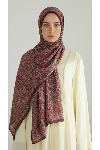 Karaca PERA DESENLİ COTTON ŞAL- KIRMIZI