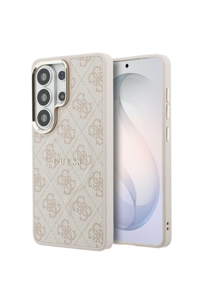 Guess Case for Samsung Galaxy S26 Ultra, 4G Embossed Ring MagSafe, Pink