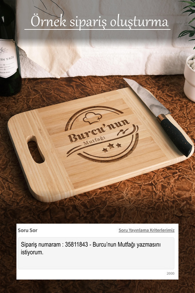 DİĞER1111 Premium Bamboo Natural Cutting and Serving Board