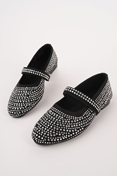 MUGGO Meda Stoned Single Strap Casual Women's Ballet Flats