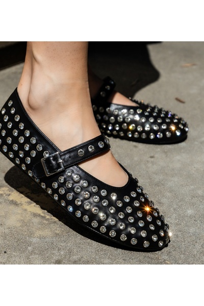 BENOTTİ Romfaia Black Women's Ballet Flats