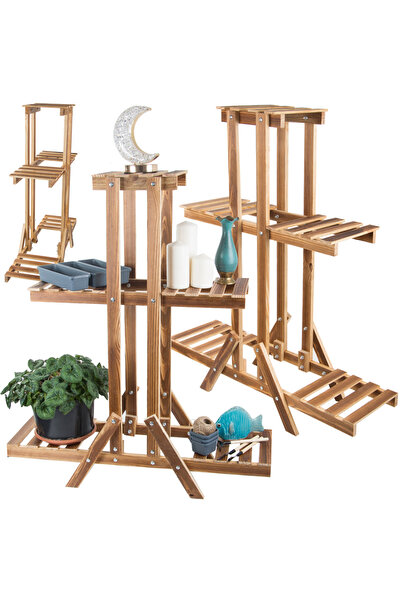 OEM Suport de flori din lemn cu picioare