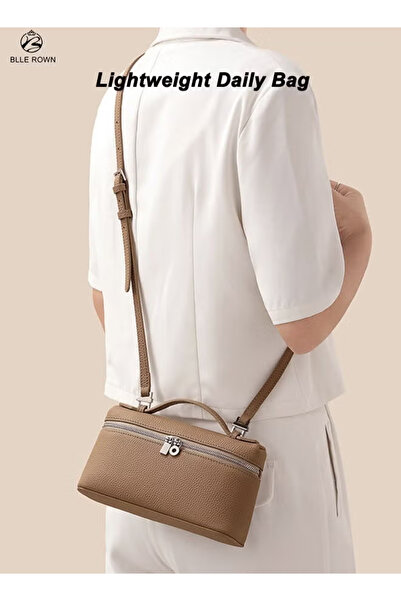 BLLE ROWN Women's lightweight crossbody/shoulder bag, made of PU leather, wit...