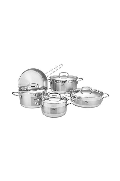 Astra 9-piece Turkish stainless steel set ALFA ORIGINAL