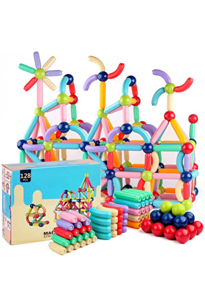 OEM MAGNETIC STICKS 128 Piece Magnetic Building Set STEM