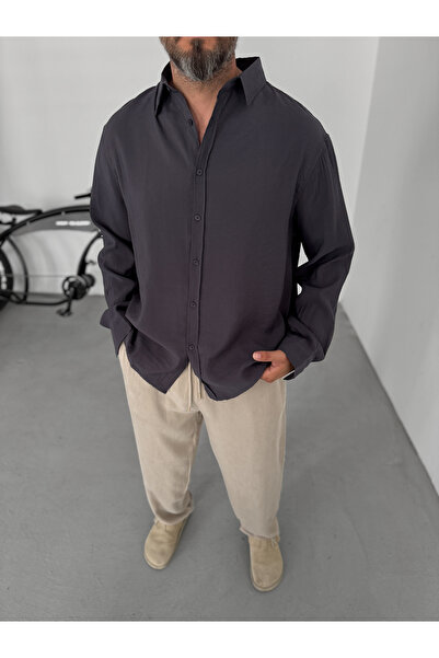 BYBASICMAN Dimljena Modal tkanina, majica dugih rukava RES-5159